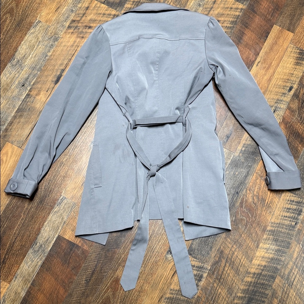 Vertigo Paris Gray Trench Coat - Picture 5 of 7